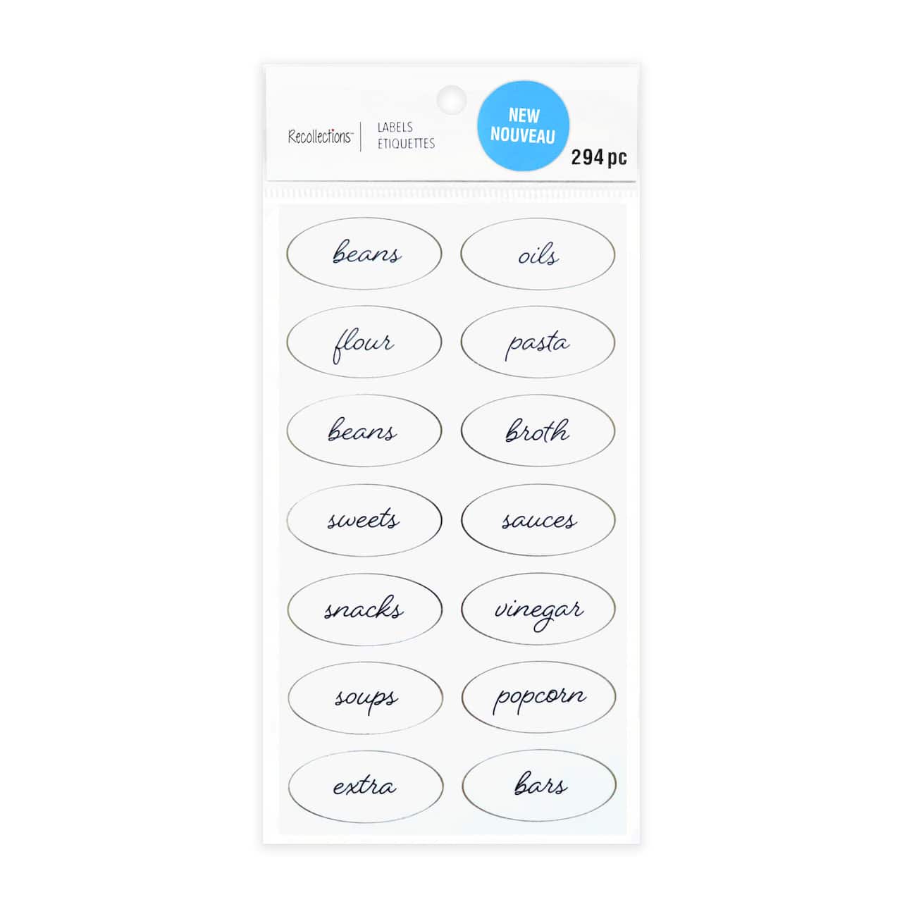 12 Pack: Clear Oval Household Label Stickers by Recollections™